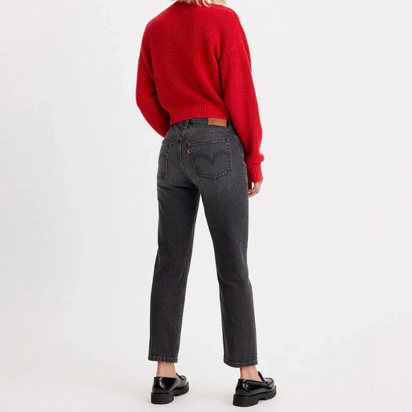 Levi's Denim - Levi's Straight Leg Jeans in Charcoal Black